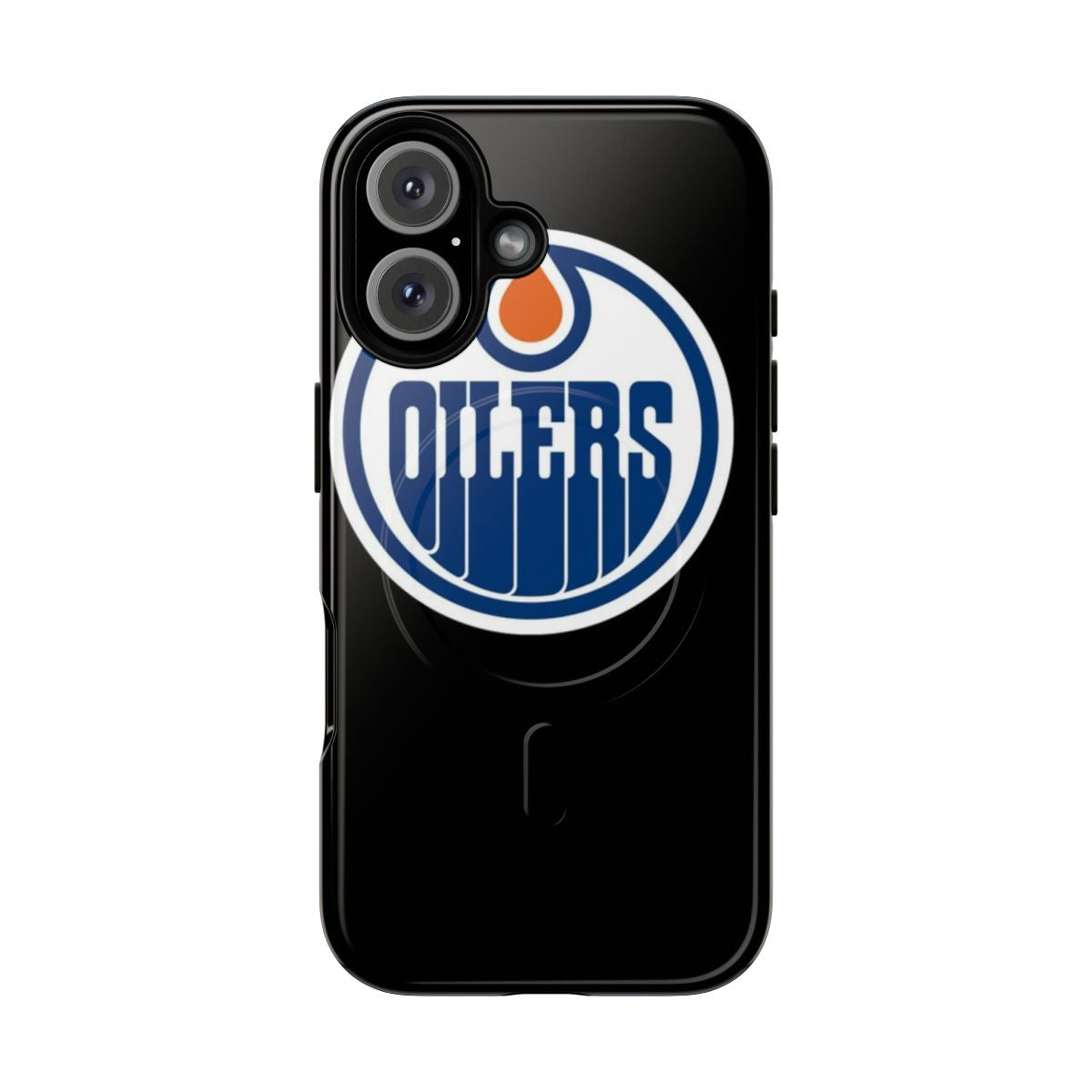 Oilers-inspired magnetic tough phone case with classic team logo