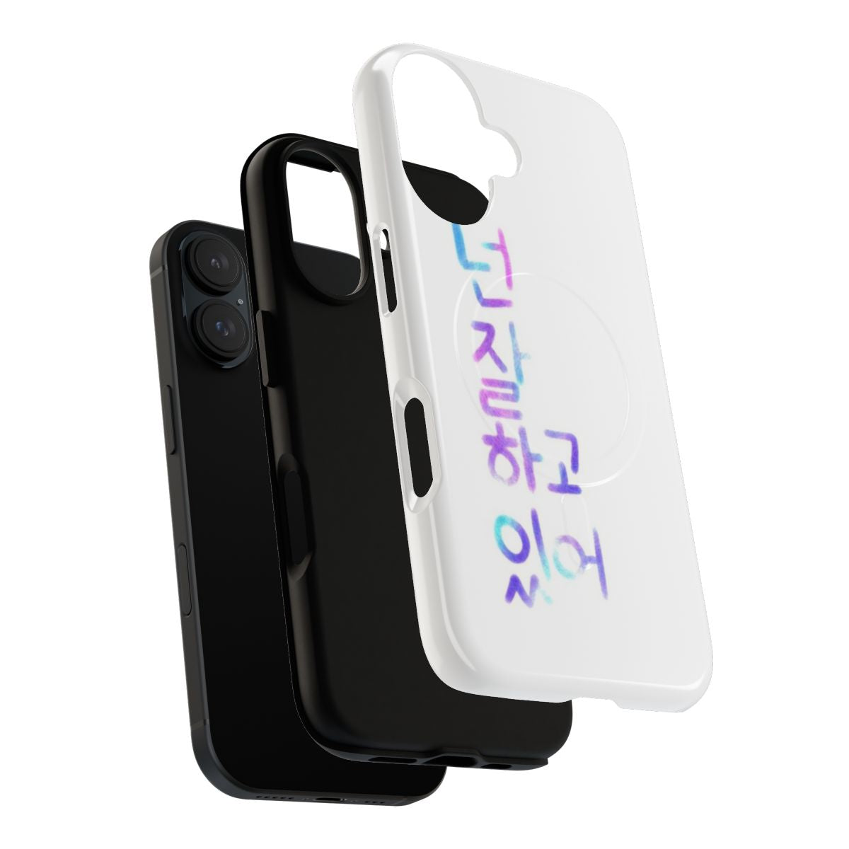 Stray Kids inspired magnetic phone case with a Hangul design - Layers