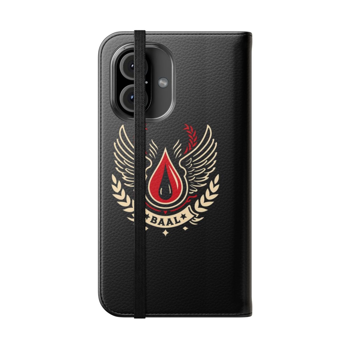 Warhammer 40K inspired phone case cover with flip design - Folded Front