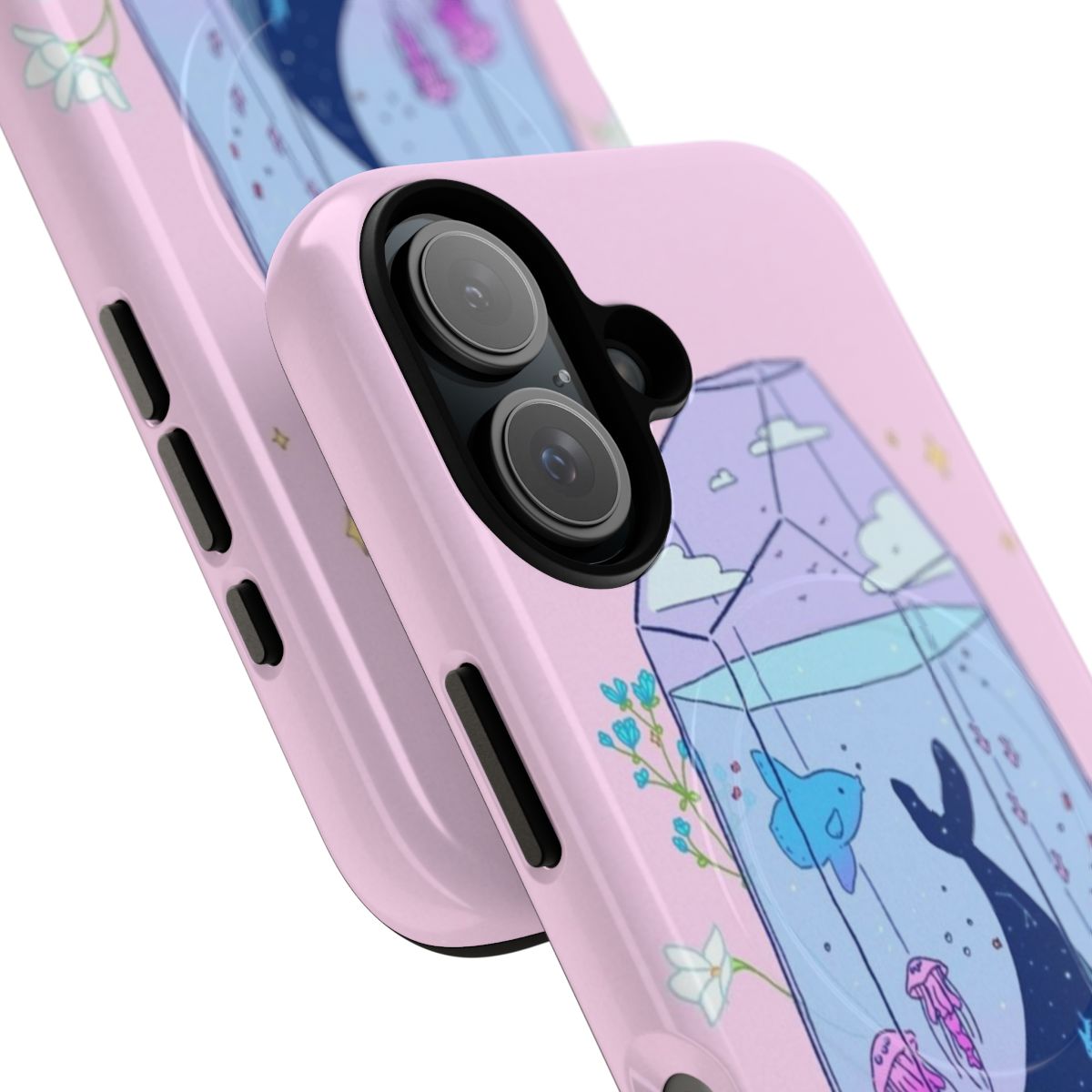 Celestial Aquatic Aesthetic Phone Case with Magnetic Tough Design - Detail