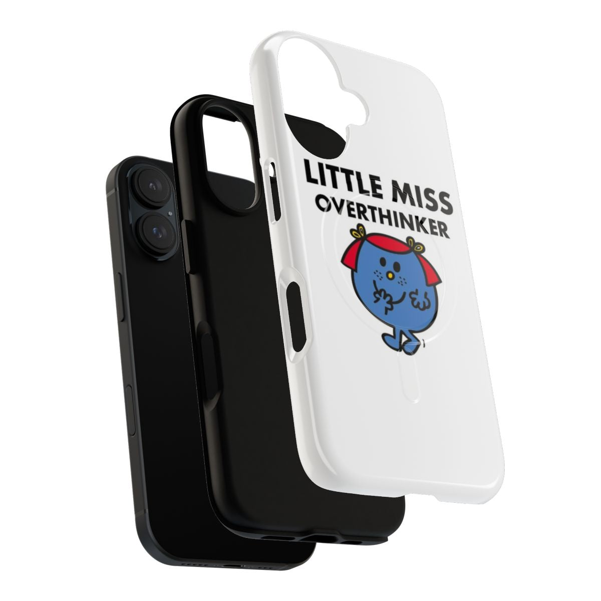 Magnetic tough phone case featuring a "Little Miss Overthinking" design - Layers