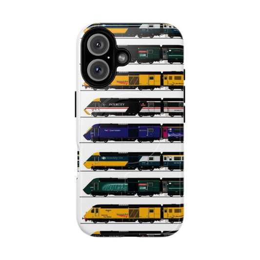 Magnetic tough phone case featuring the iconic Class 43 Intercity 125 locomotive design