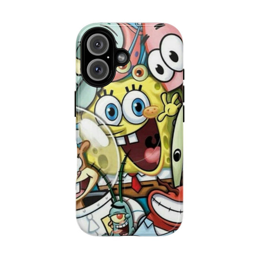 Spongebob Squarepants phone case featuring a tough, magnetic design