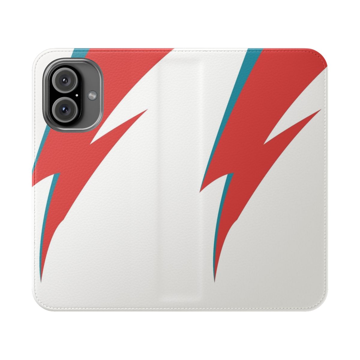 Vibrant lightning design phone case inspired by David Bowie's iconic "Heroes" album and lyrics