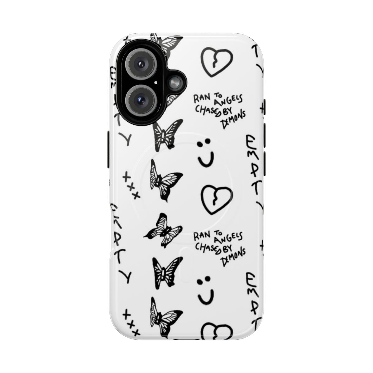 Customizable phone case featuring Jaden Hossler-inspired tattoo artwork