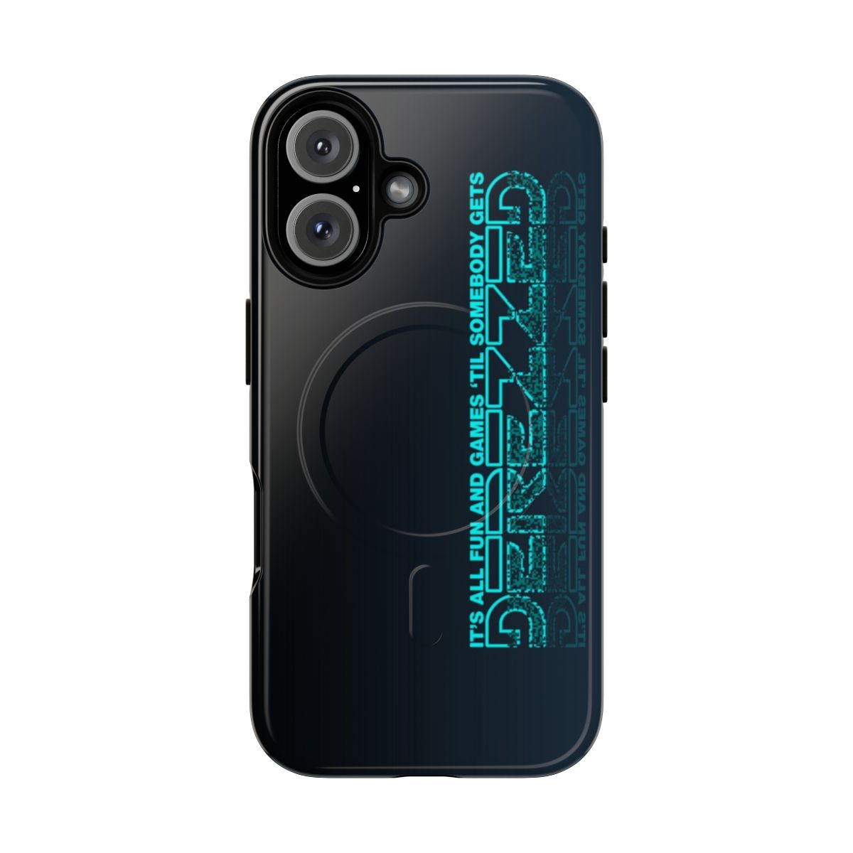 Tron-inspired magnetic tough phone case with Daft Punk's "Derezzed" design