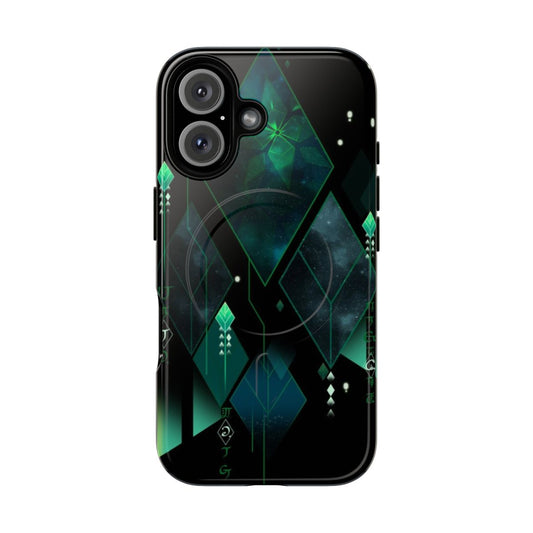 Alhaitham inspired magnetic tough phone case with Genshin Impact character design