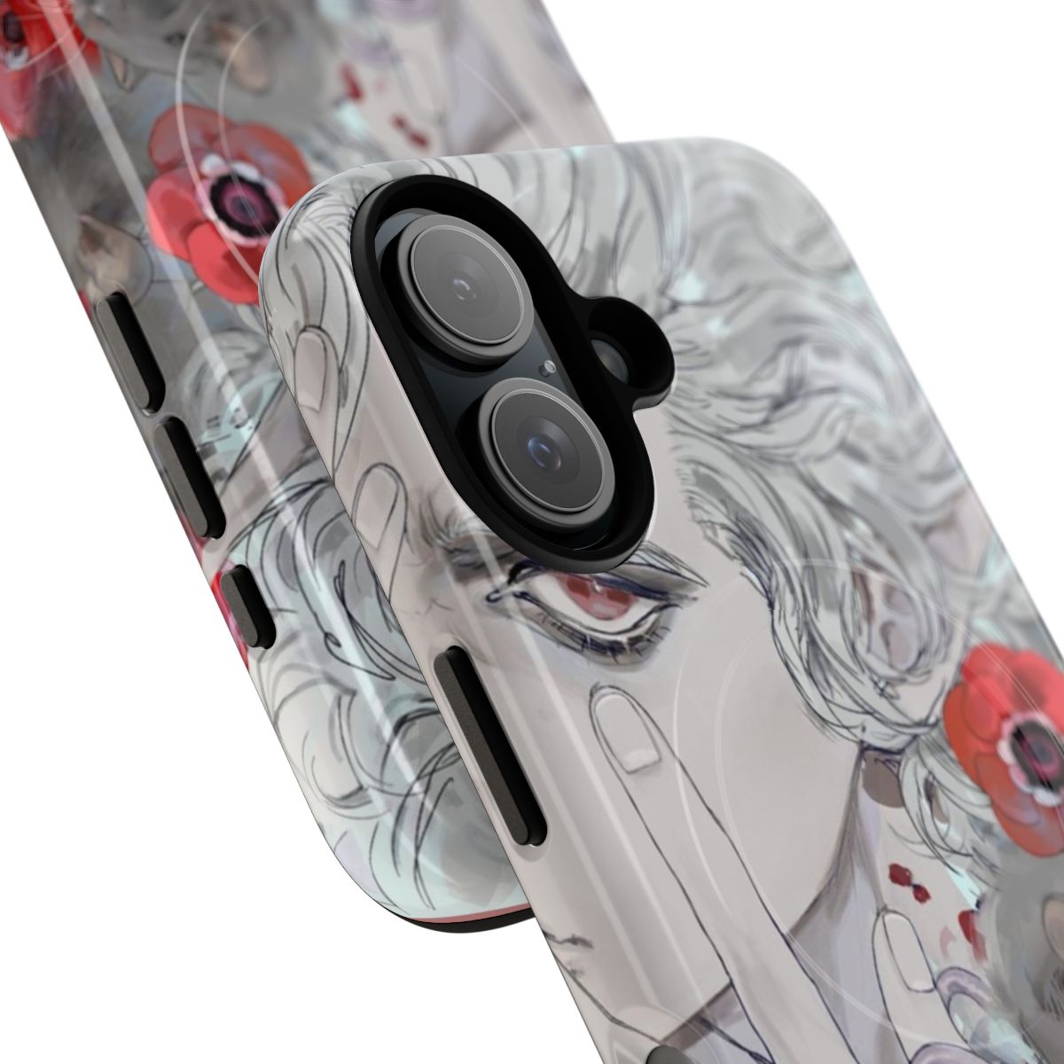 Astarion-inspired magnetic tough phone case with fantasy design - Detail