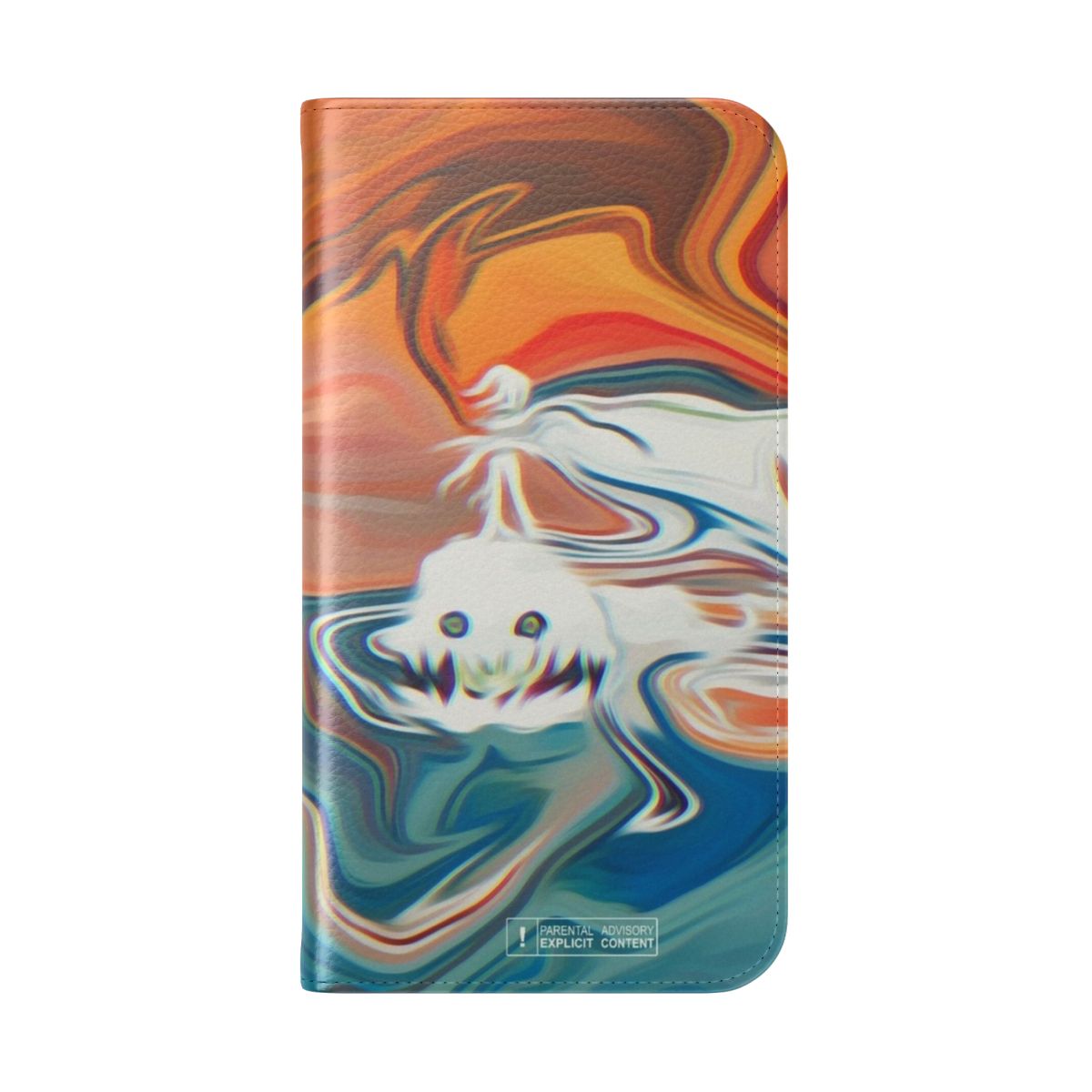 Trippy phone case cover inspired by Kids See Ghosts album art - Folded Back