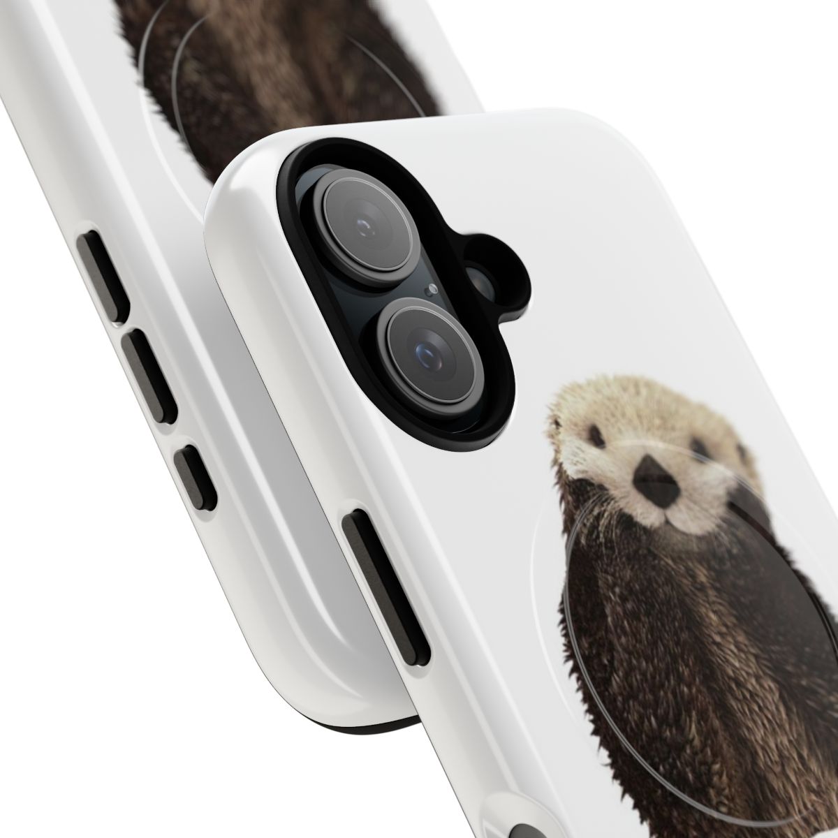 Otter-themed phone case with a cute, cartoon-style otter design - Detail