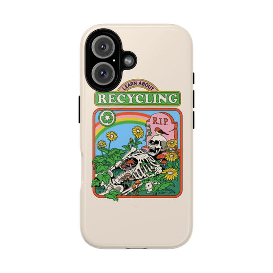 Eco-friendly vintage-inspired magnetic phone case with nature-inspired design