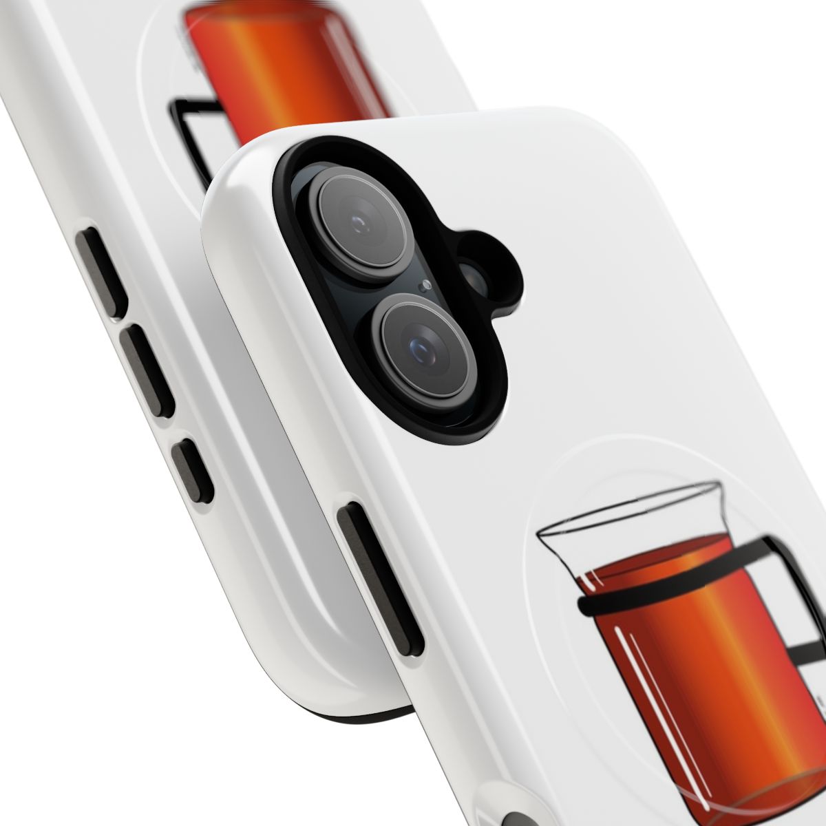 Minimalist phone case inspired by Star Trek: The Next Generation, featuring Captain Picard and his famous request for "Tea, Earl Grey, Hot". - Detail