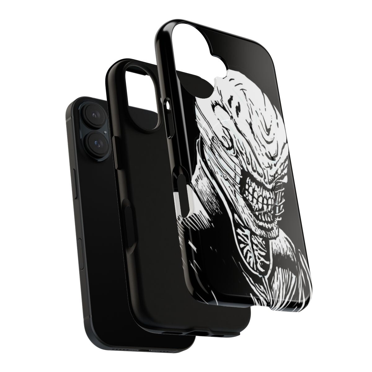 Hellraiser-inspired Cenobite Chatterer magnetic tough phone case - Layers