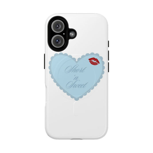 Magnetic tough phone case featuring artwork from Sabrina Carpenter's 'Short n Sweet' album