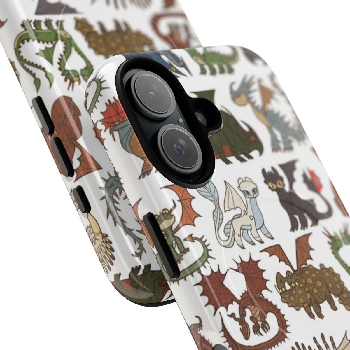 Magnetic tough phone case with dragons from How to Train Your Dragon - Detail