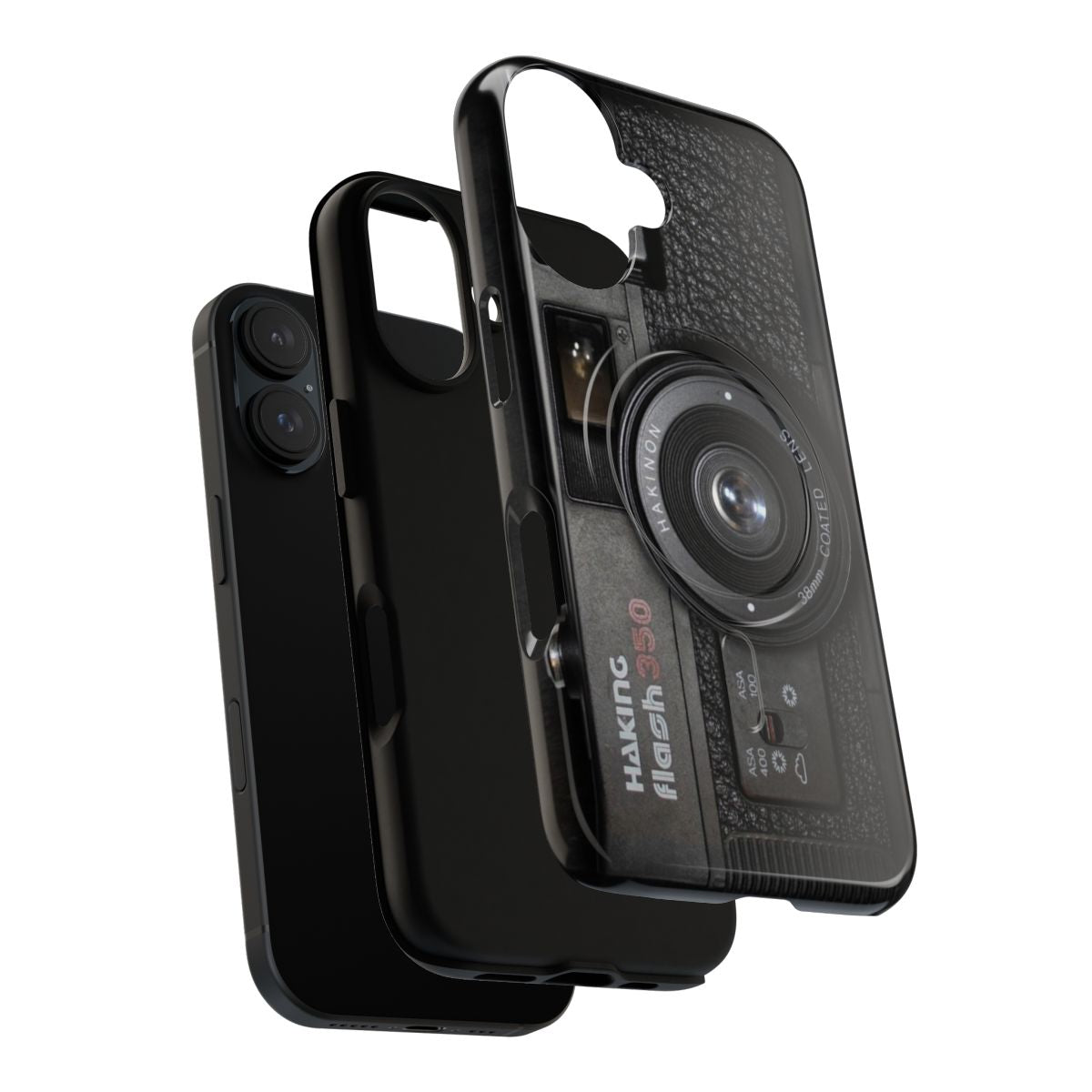 Stylish camera-inspired phone case with a vintage, retro design - Layers