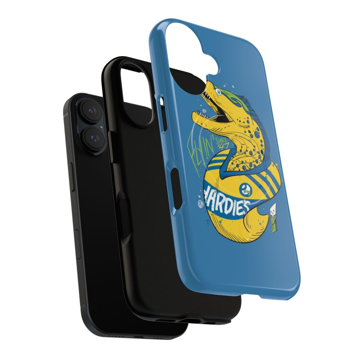 Parramatta Eels Rugby League Magnetic Phone Case with Fan Art Design - Layers