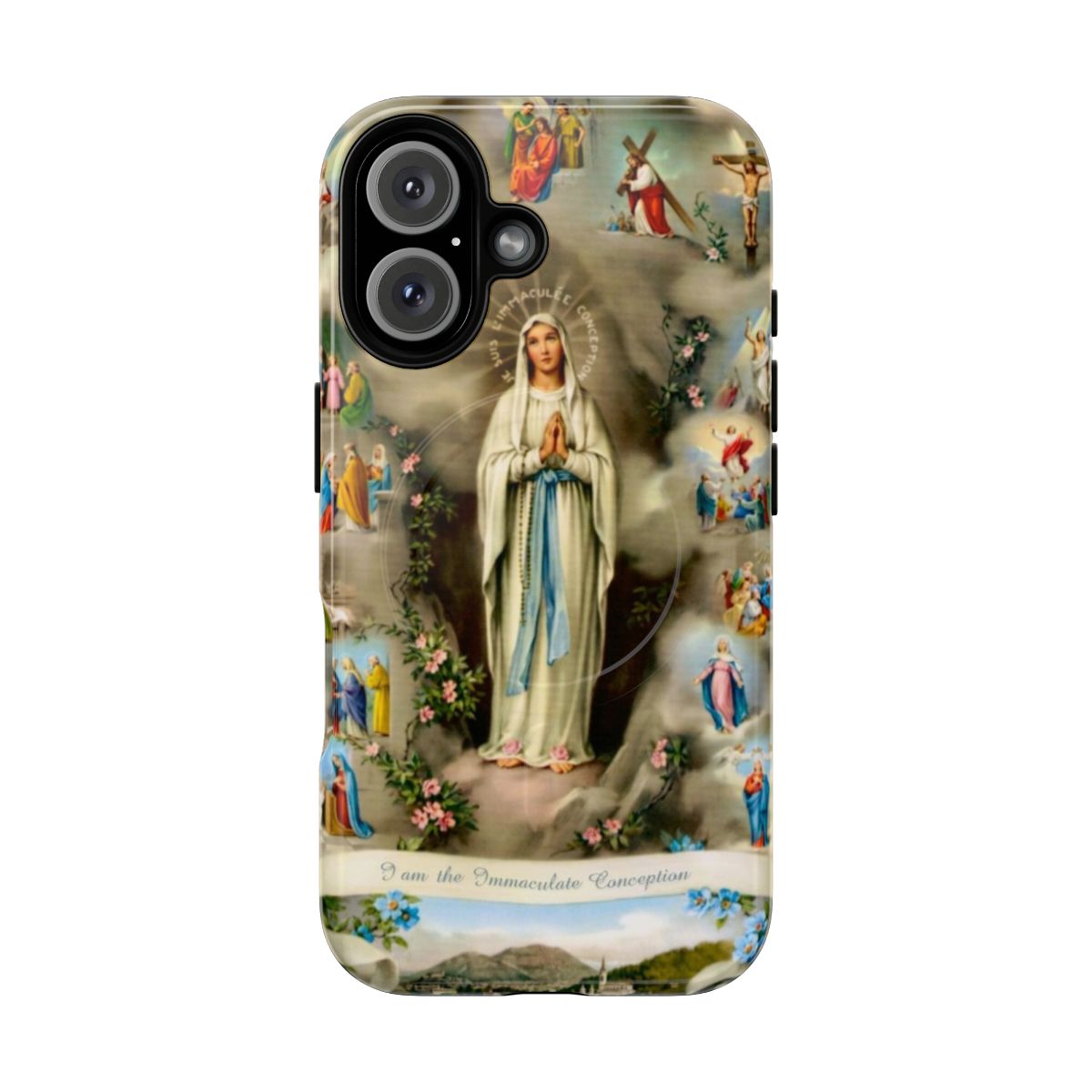 Immaculate Conception magnetic phone case featuring the image of the Virgin Mary