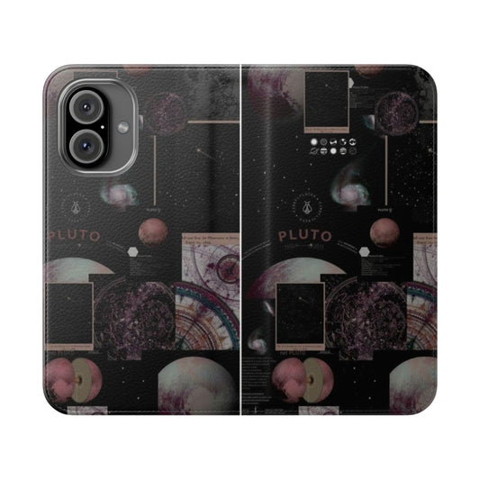 Aesthetic Grunge Space Phone Case with Flip Wallet Cover