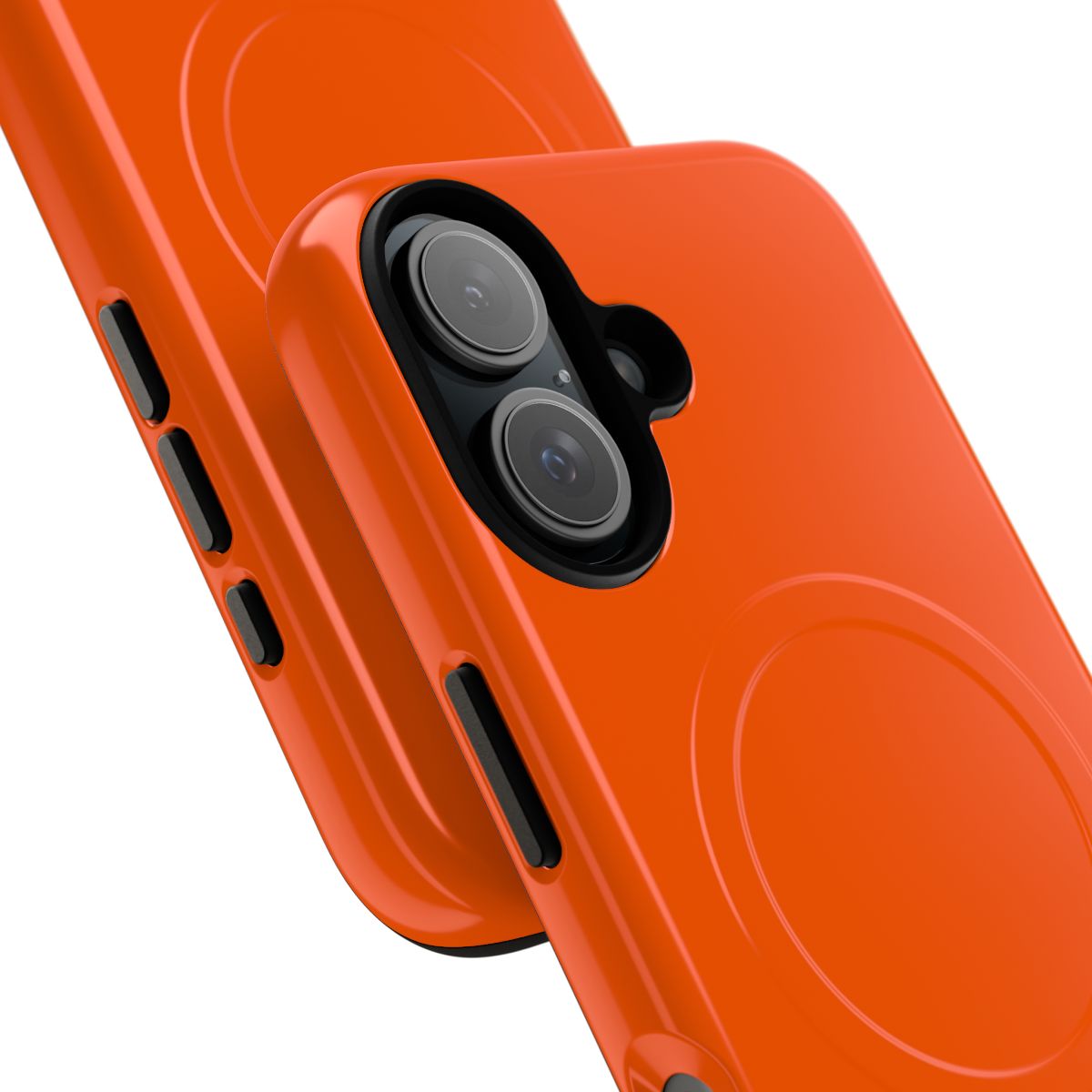 Orange Pantone color magnetic tough phone cases - Detail