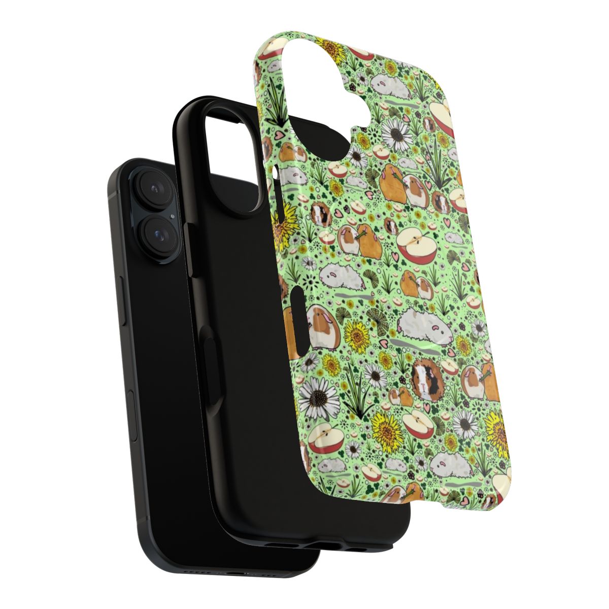 Magnetic phone case featuring a cute guinea pig design - Layers