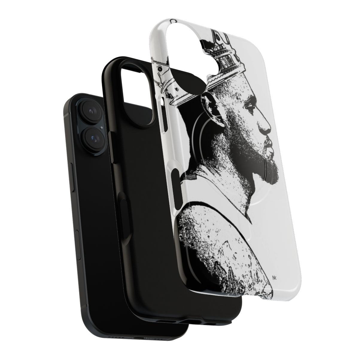 Magnetic tough phone case featuring Lebron James and NBA basketball design - Layers