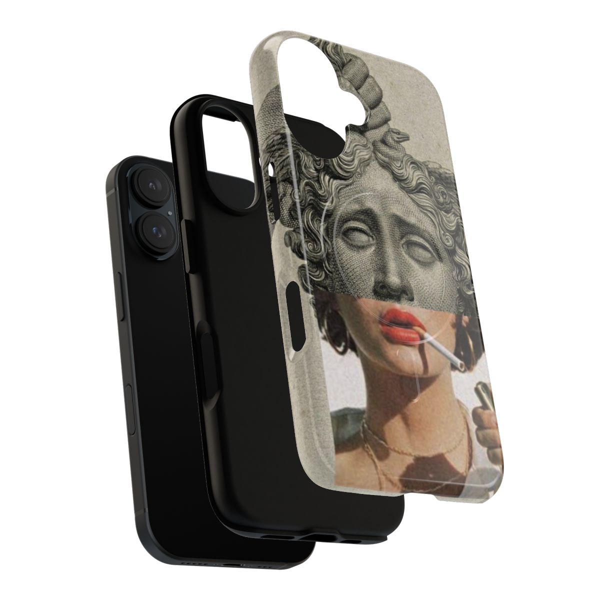 Medusa-inspired magnetic tough phone case with contemporary design - Layers