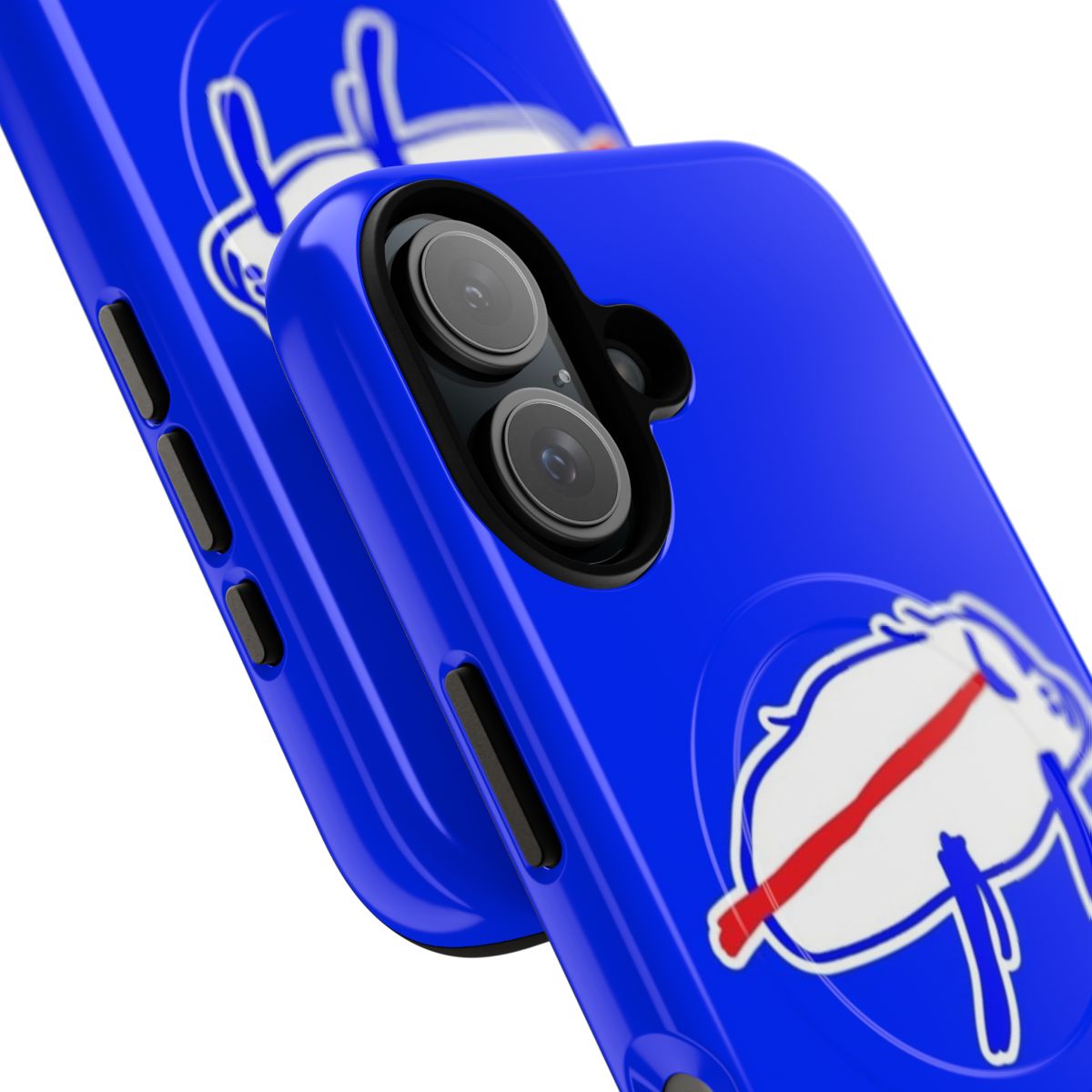 Durable phone case featuring a hand-drawn illustration of Buffalo Bills quarterback Josh Allen - Detail