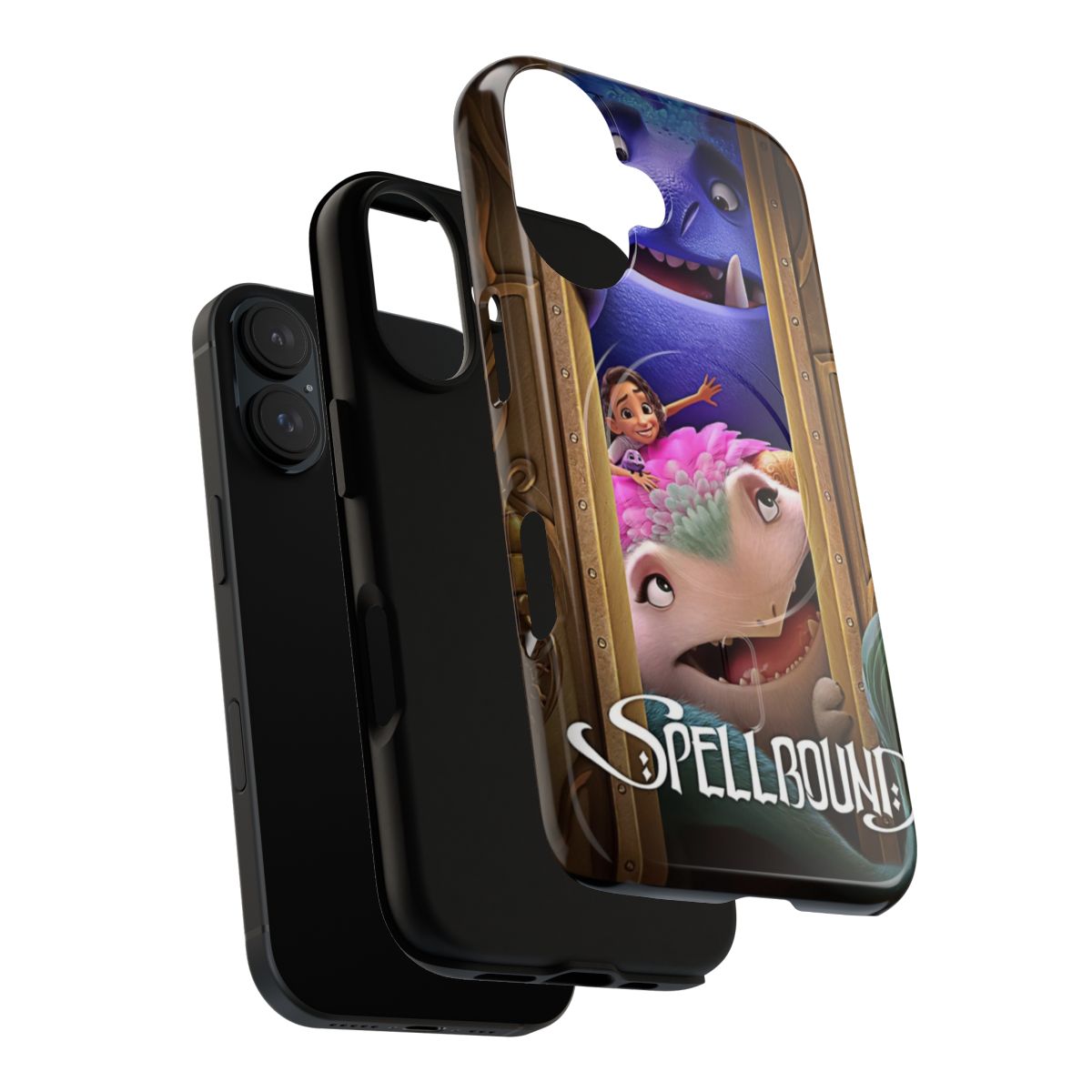 Spellbound-inspired magnetic tough phone case featuring characters from the Netflix series - Layers