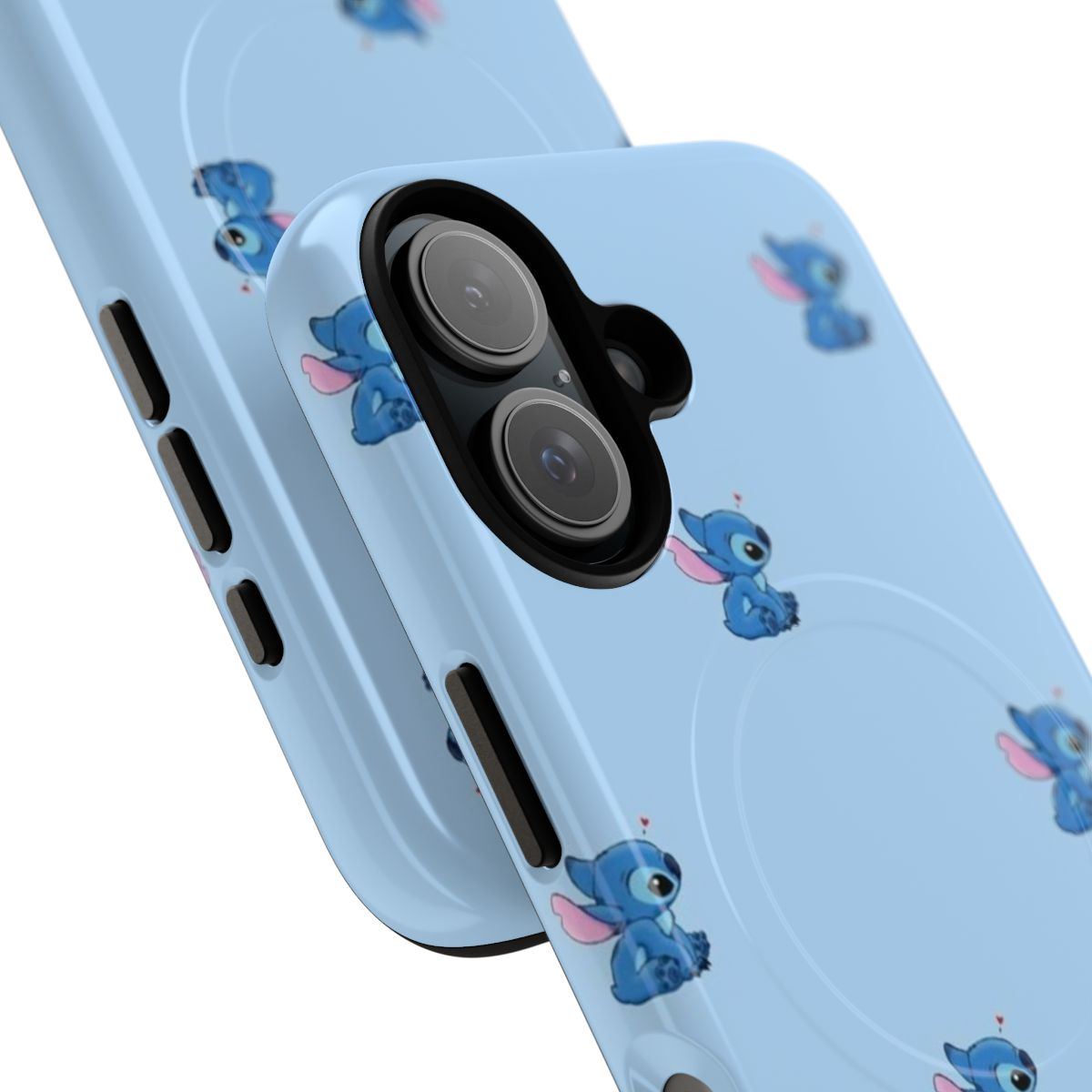 Stitch-themed protective phone case with magnetic closure - Detail