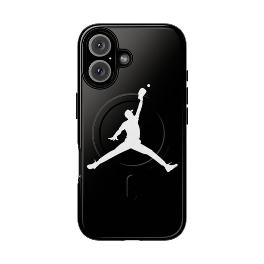 Sports-themed magnetic tough phone case featuring Jumpman logo