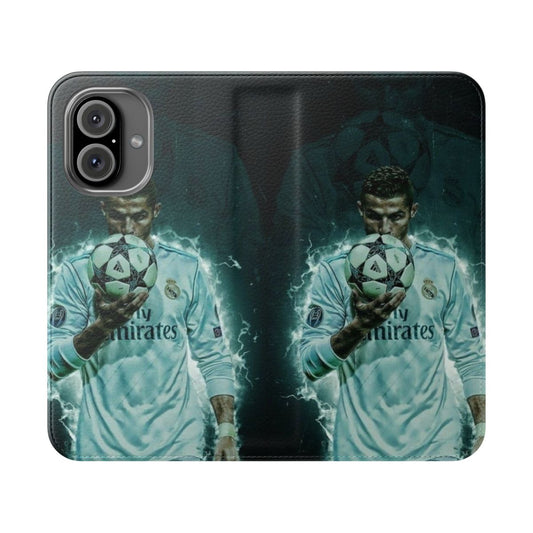 Premium Cristiano Ronaldo Inspired Flip Phone Case