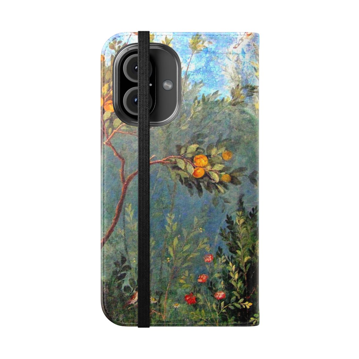 Ancient Roman Fresco Inspired Phone Case - Folded Front