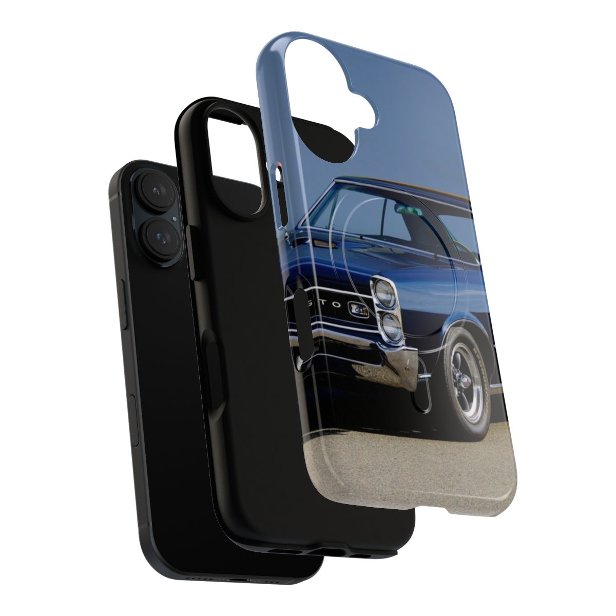 1966 Pontiac GTO II 'American Muscle' Magnetic Tough Phone Case - Layers