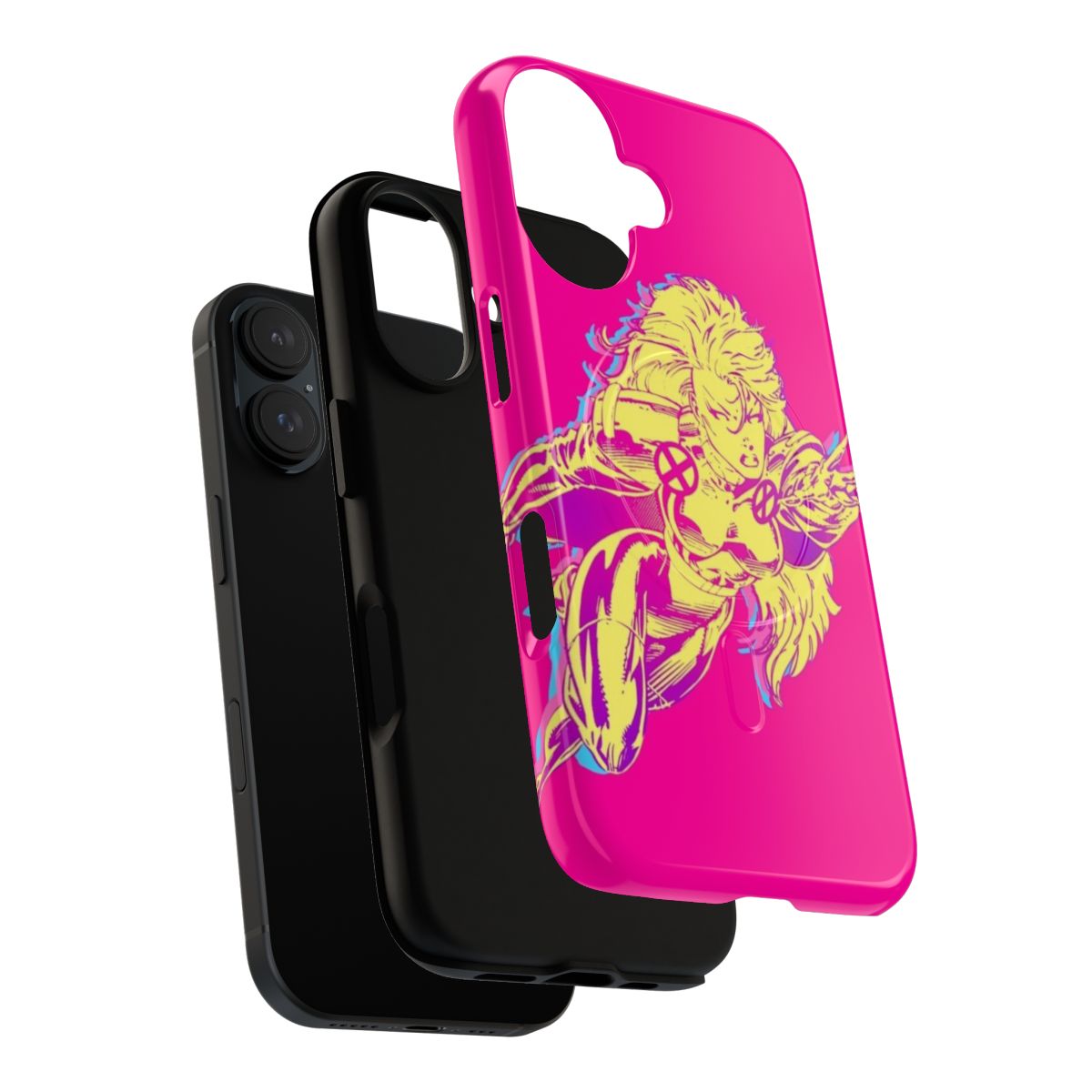 Retro 90s-inspired X-Men magnetic tough phone case featuring Storm and other popular characters - Layers