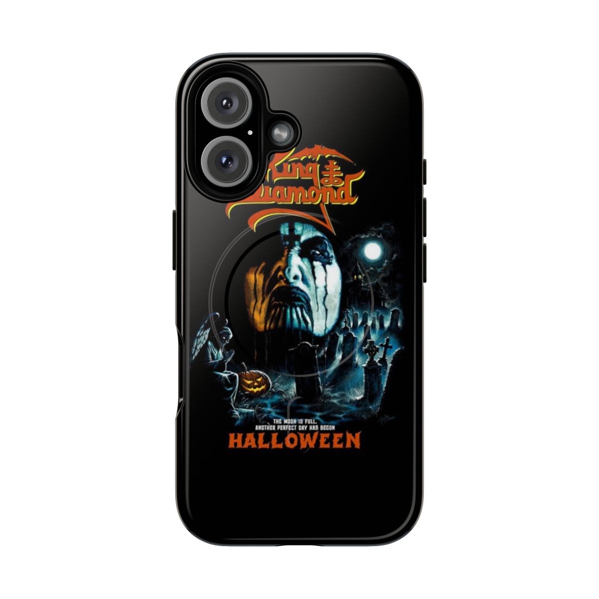 Heavy metal band phone case with magnetic closure