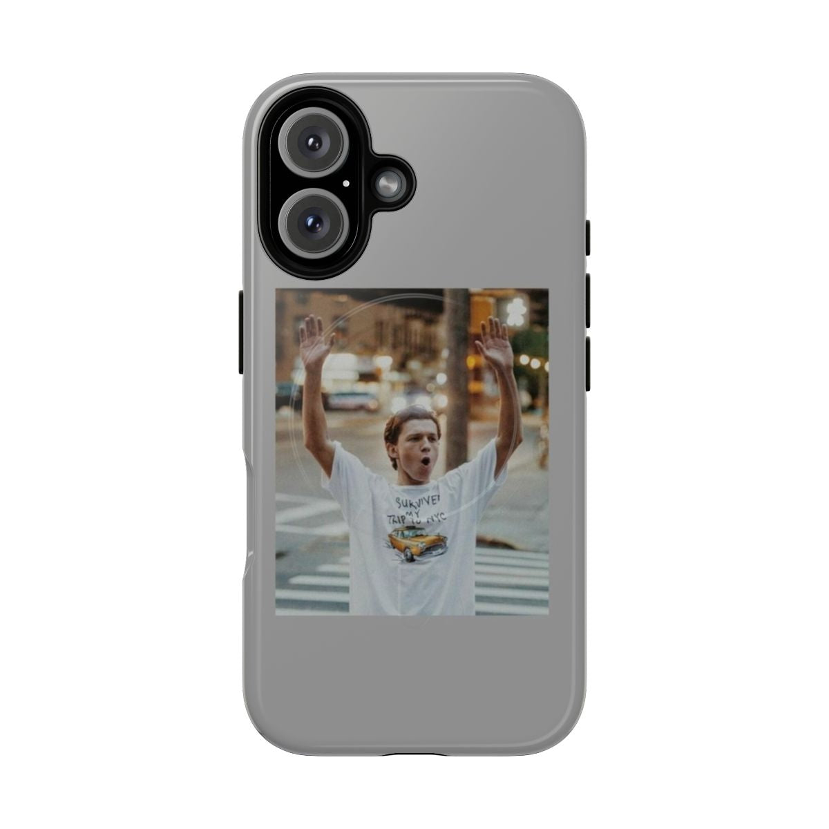 Stylish and protective magnetic phone case featuring Tom Holland as Spider-Man