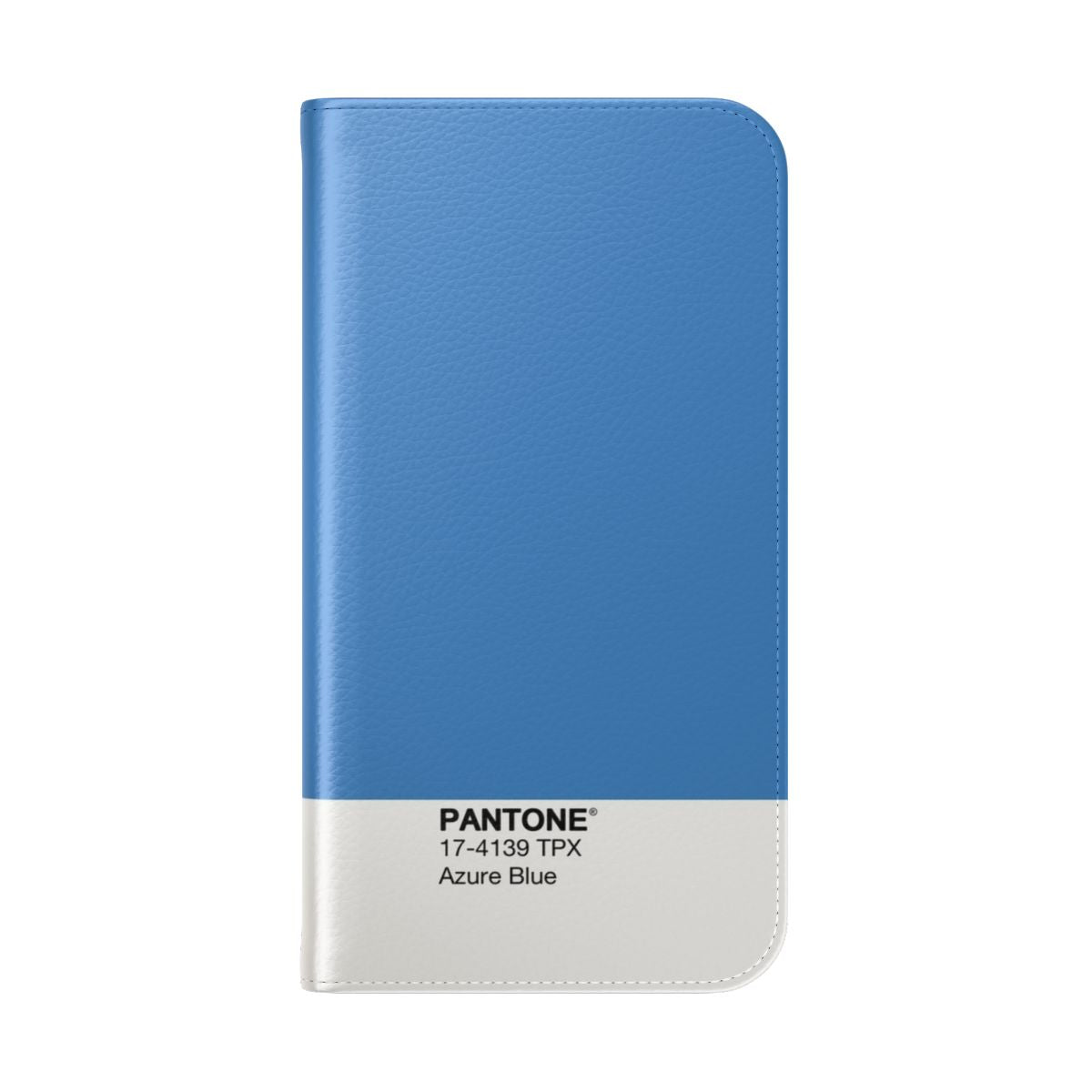 Azure blue phone case with Pantone inspired design - Folded Back