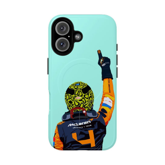 Lando Norris inspired Miami Grand Prix magnetic tough phone case