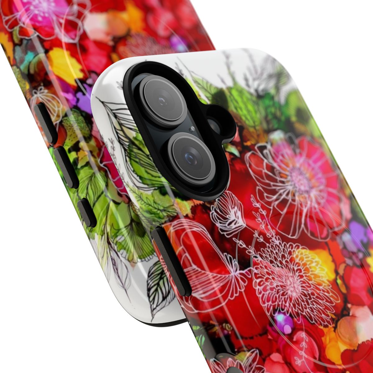 Magnetic tough phone case with a summer dream design - Detail