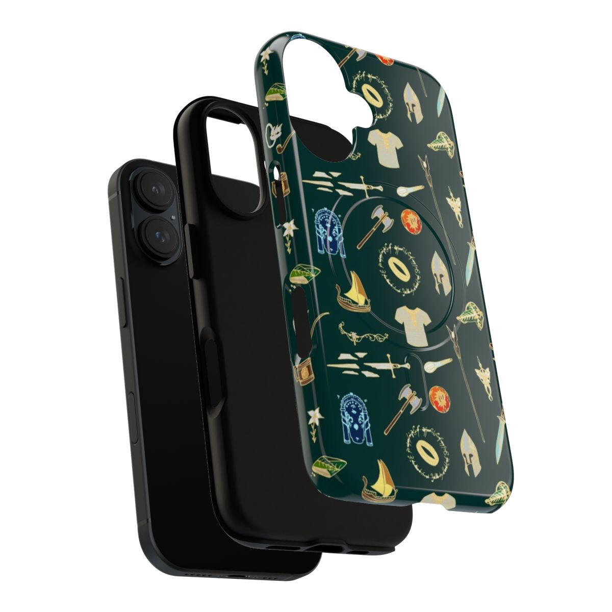 Fantasy pattern magnetic tough phone case - Layers