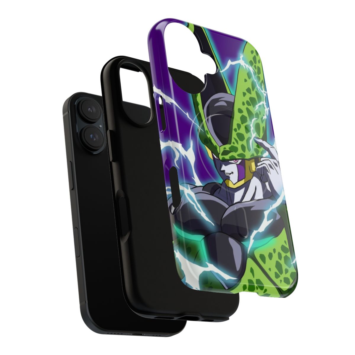 Magnetic tough phone case featuring a dragon ball inspired design - Layers