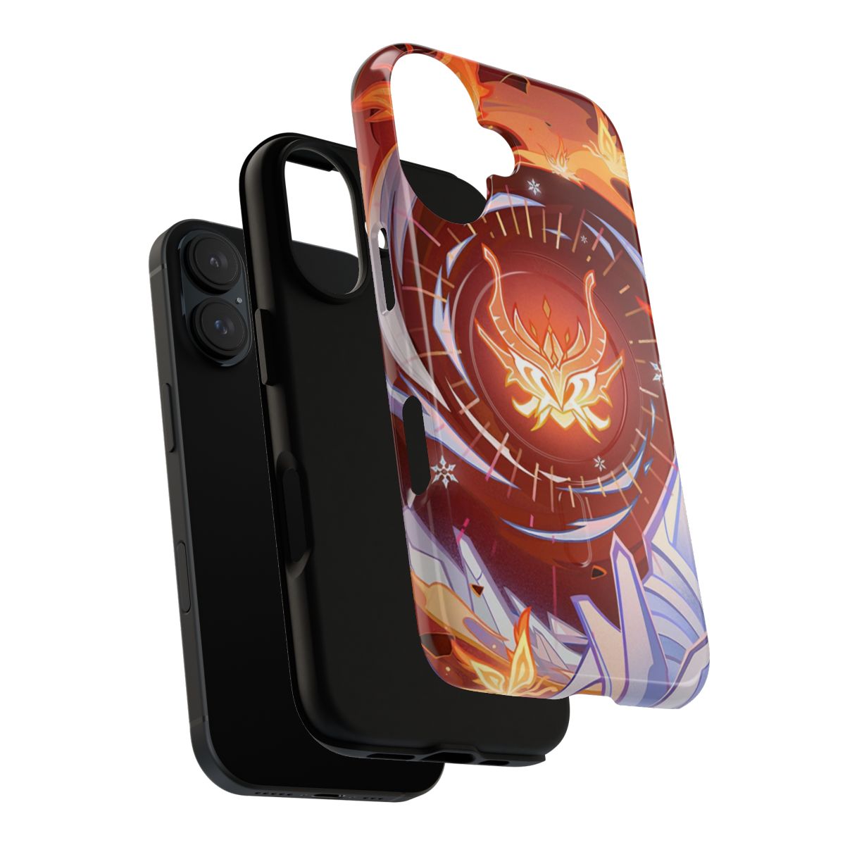 Genshin Impact-inspired magnetic protective phone case featuring the Fatui Harbinger La Signora - Layers