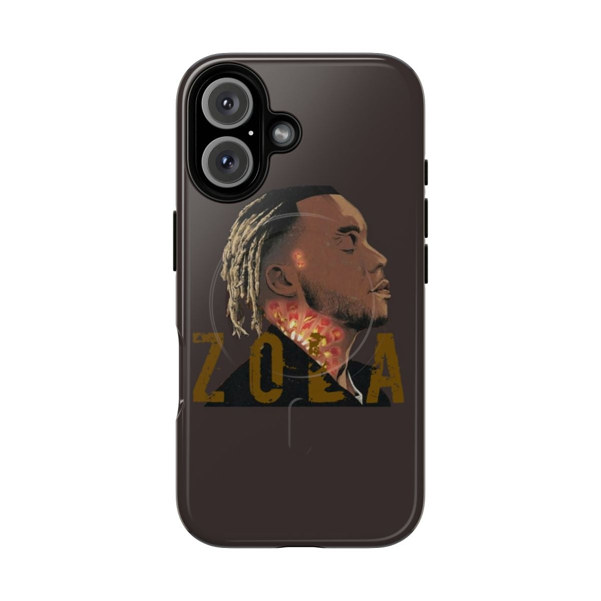 Customizable phone case featuring a rap music poster design