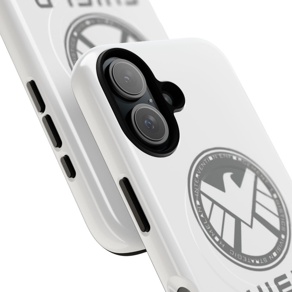 Shield-inspired magnetic tough phone case - Detail