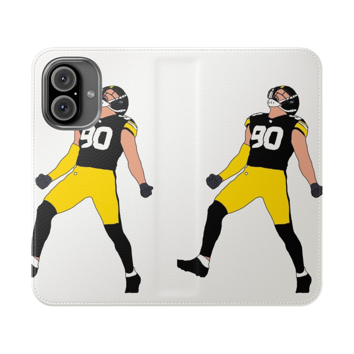 Pittsburgh Steelers TJ Watt Flip Cover Phone Case