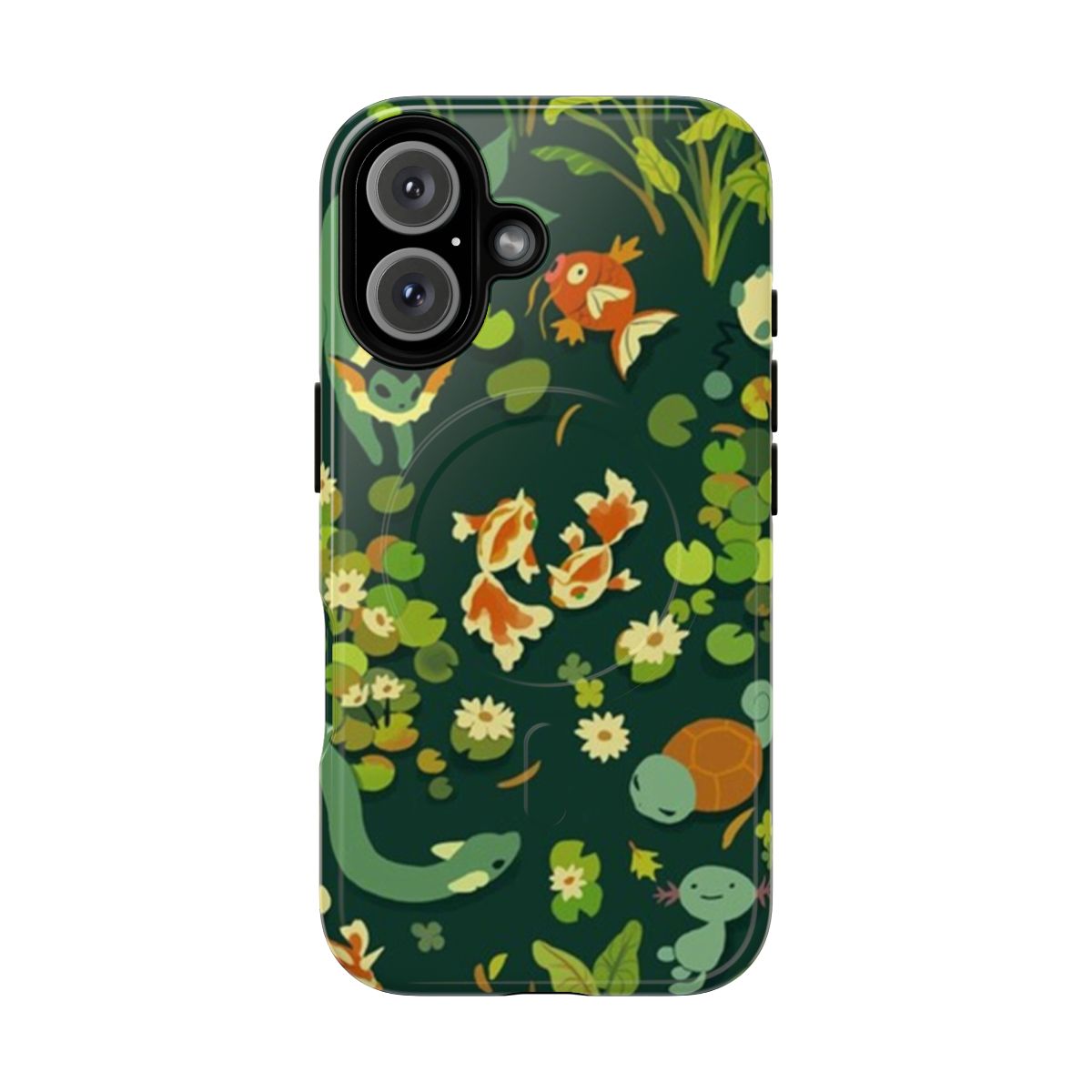 Whirlpool-inspired magnetic tough phone case with floral and vintage patterns