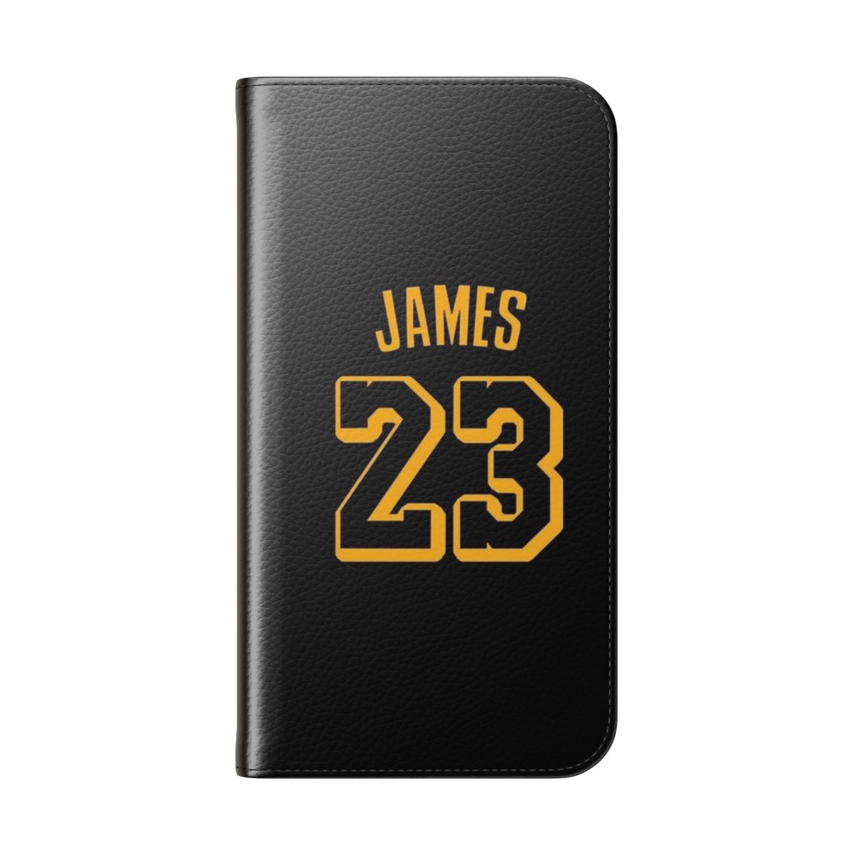 LeBron James-inspired basketball-themed flip phone case - Folded Back