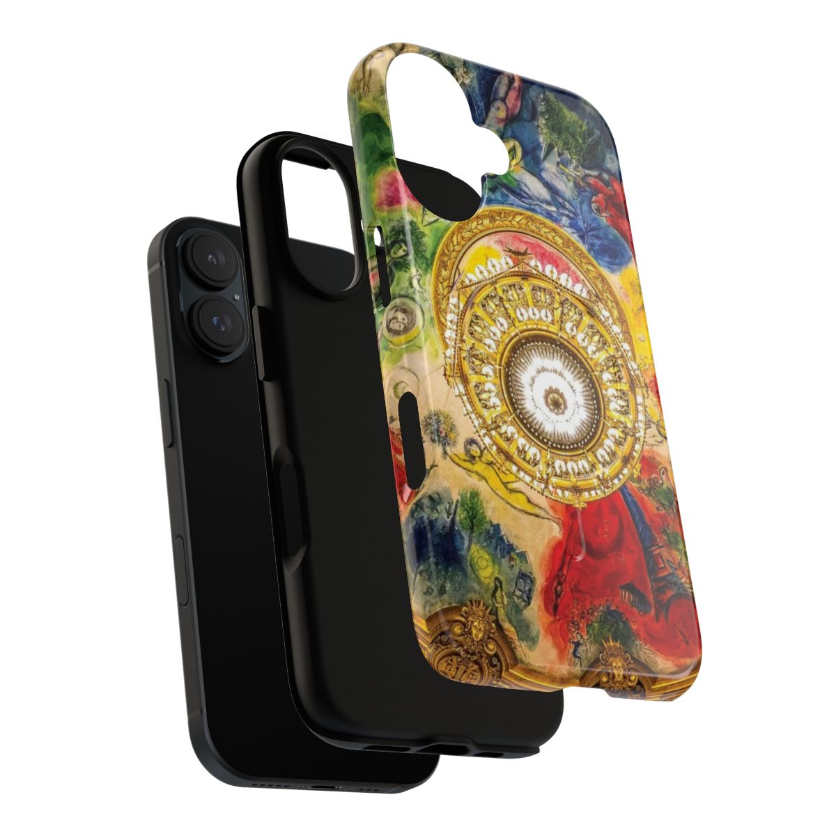 Chagall Inspired Paris Architecture Phone Case - Layers