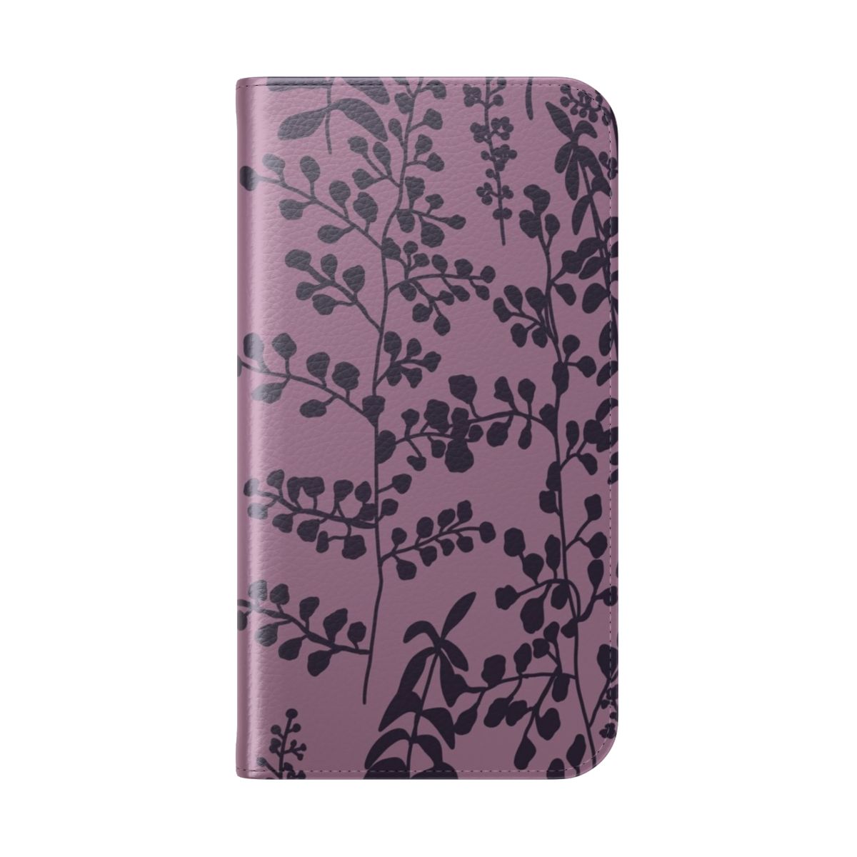 Bella Swan Inspired Purple Bed Spread Print Flip Cover Phone Case - Folded Back